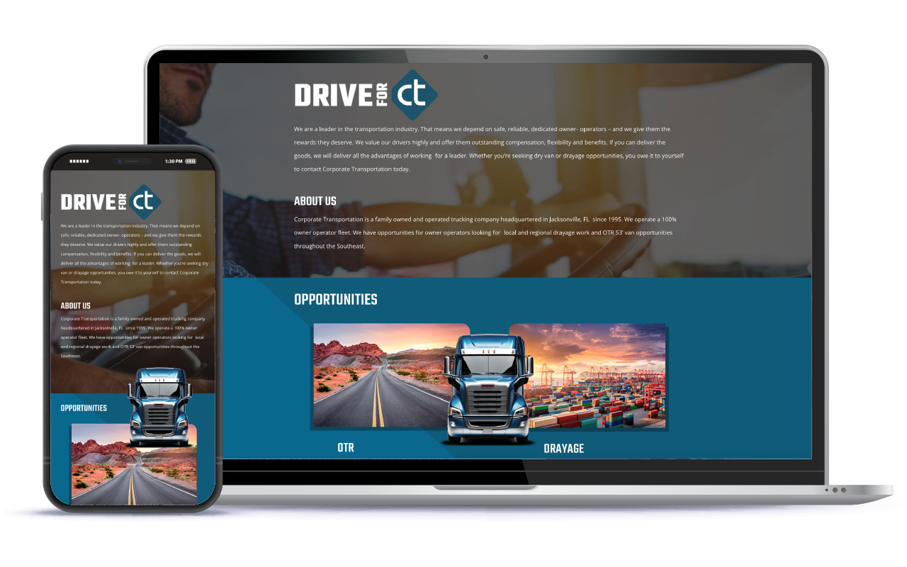 Drive for CT - Corporate Traffic Logistics Website